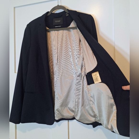 Scotch & Soda Maison Scotch Single Button Navy Blazer Lined XL Stretch Pockets - Picture 4 of 15